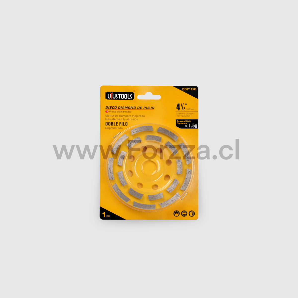 DISCO UYUSTOOLS DDP115D DIAMOND DE PULIR 115MM DOBLE FILO1