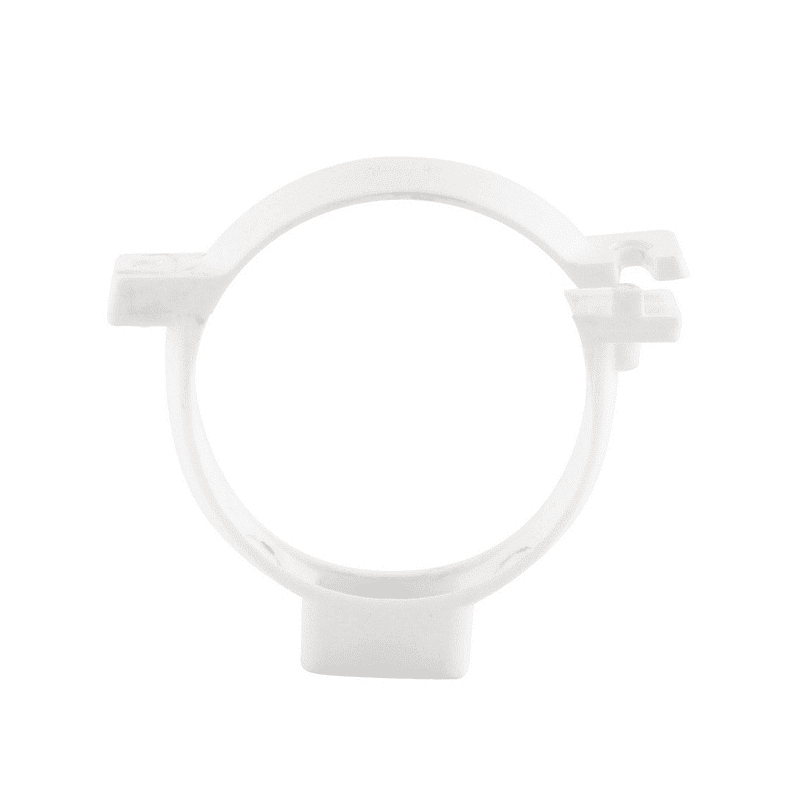 ABRAZADERA PVC BLANCO PARA TUBO BAJADA1