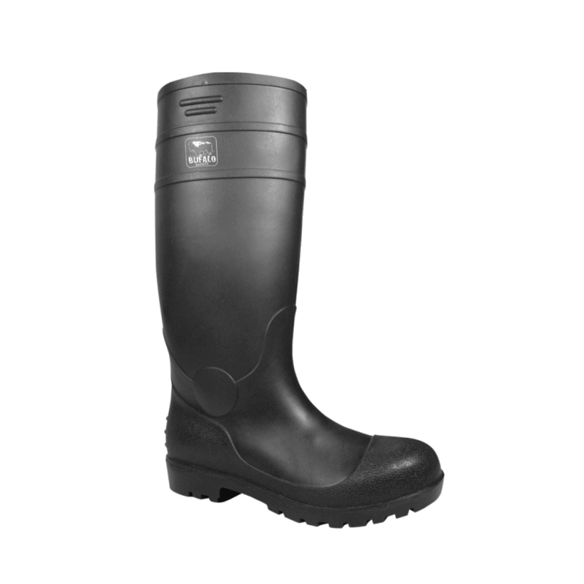 BOTAS COLOR NEGRO PVC-100 PUNTA DE ACERO TALLA 39 MARCA BUFALO1
