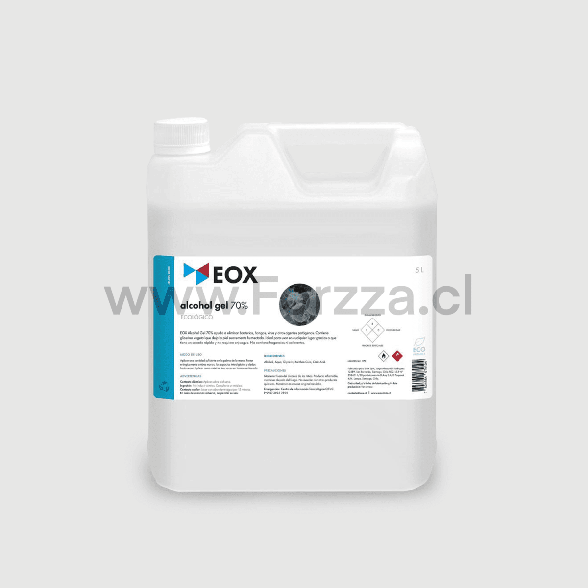 ALCOHOL GEL 70% BIDON 5LTS1