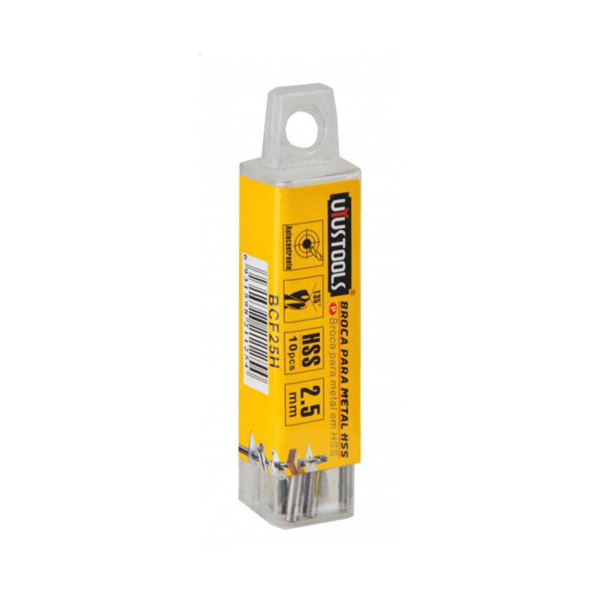 BROCA PARA METAL HSS2.5MM SET 10UN UYUSTOOLS1
