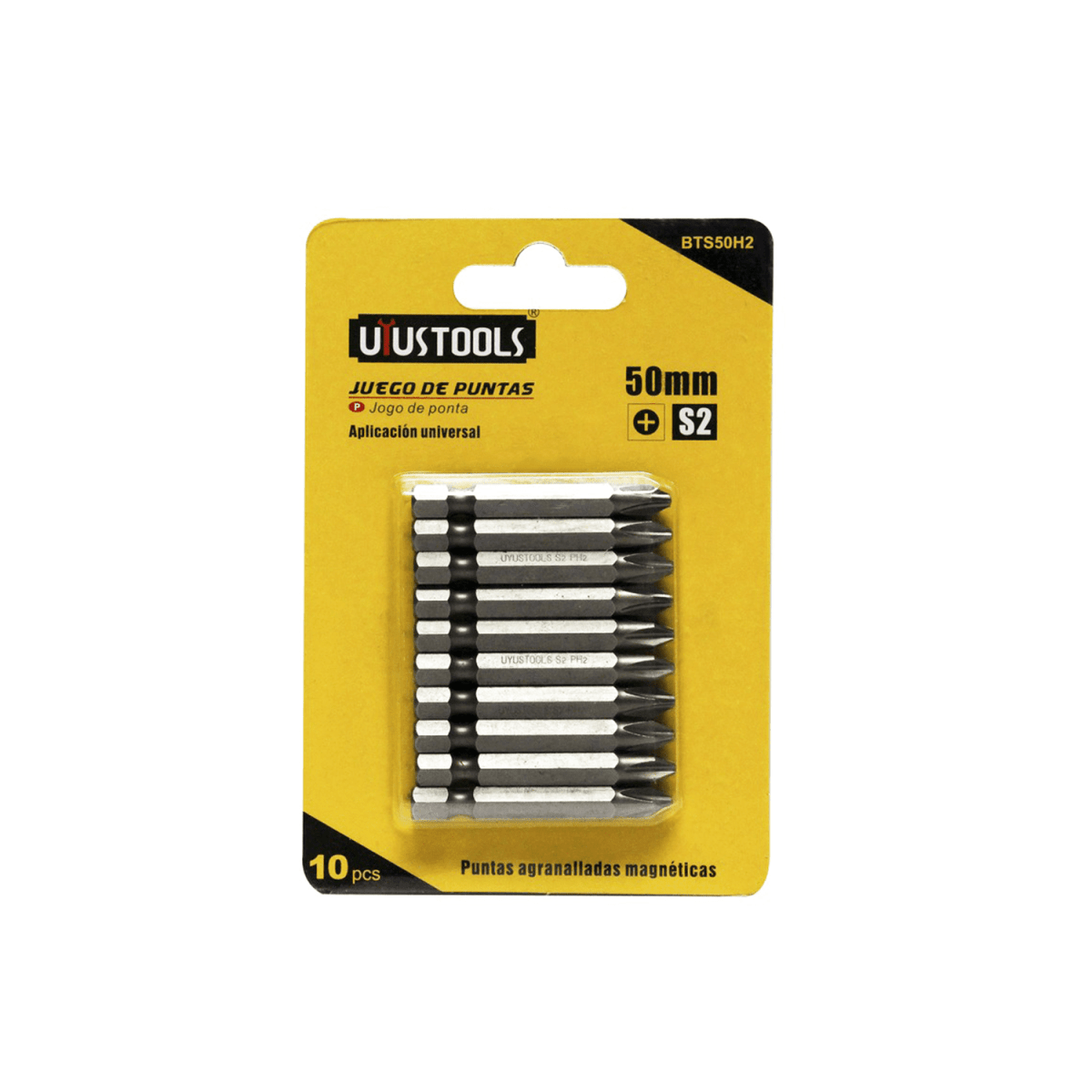 SET DE PUNTAS PHILLIPS 50MM PH2 X 10 UND UYUSTOOLS1