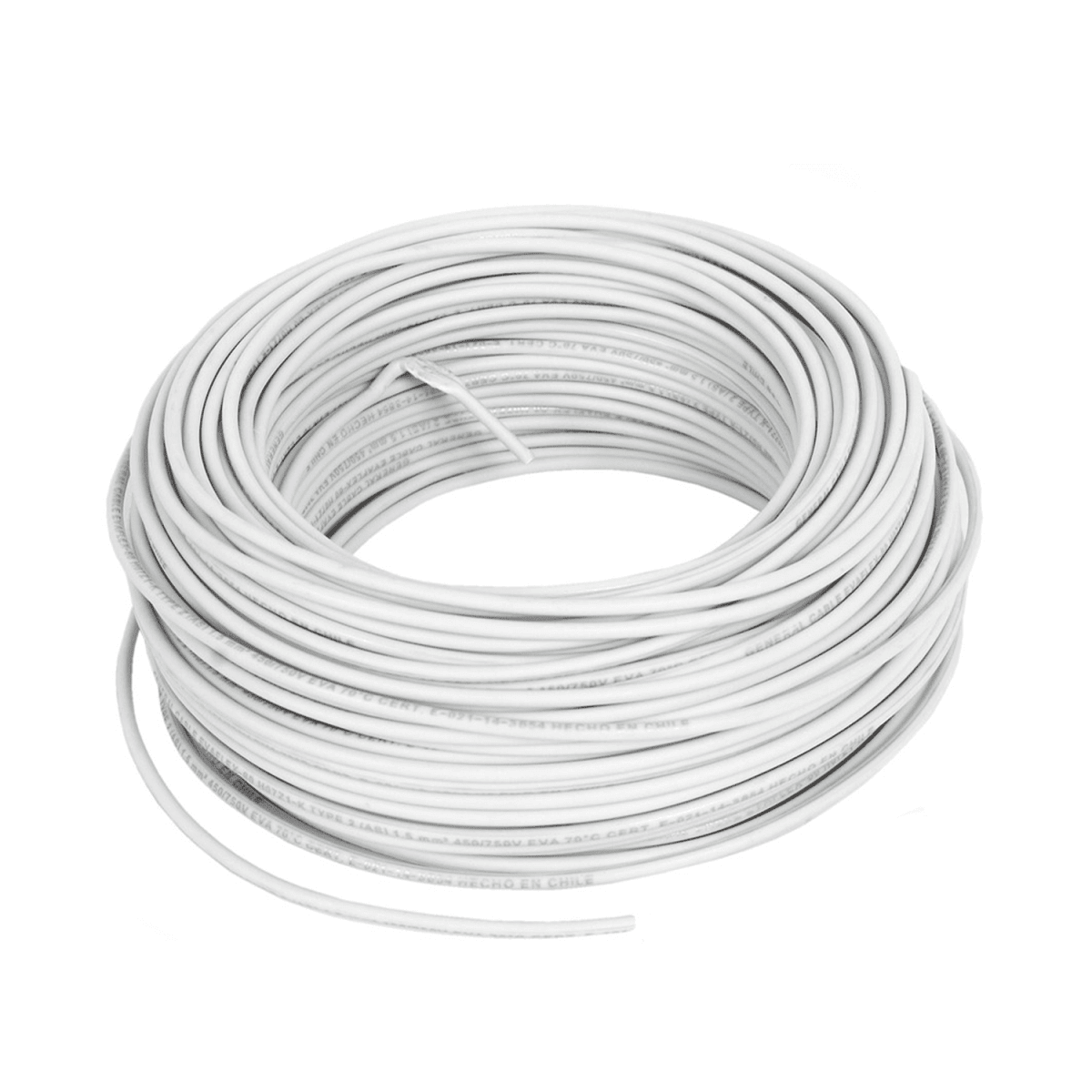 CABLE LIBRE HALOGENO 6MM COLOR BLANCO ROLLO 100 MTS1