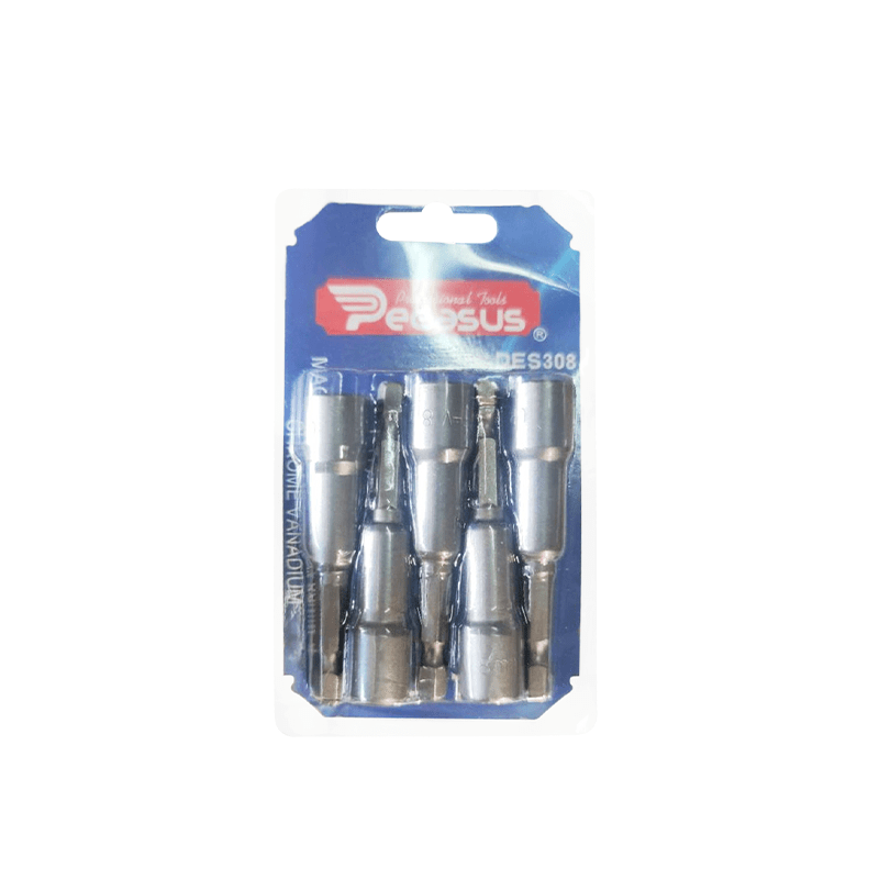 PUNTA DADO MAGNETICO 8MM 5PCS PEGASUS1