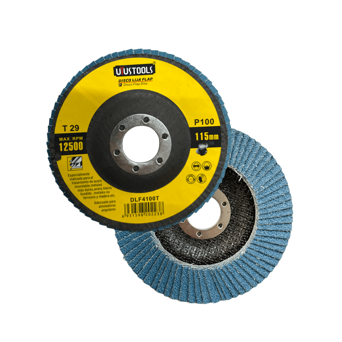 DISCO LIJA MET 115MM 12500 MAX.RPM UYUSTOOLS1