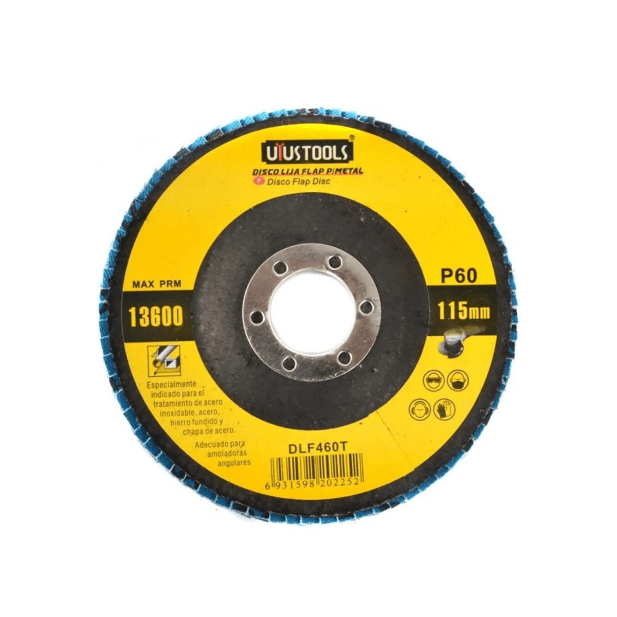 DISCO LIJA FLAP PARA METAL P60 UYUSTOOLS1