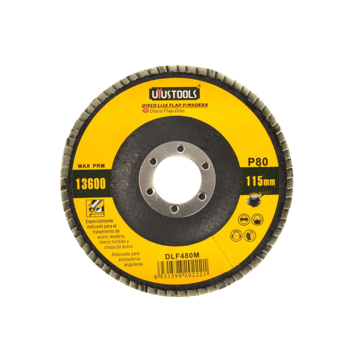DISCO LIJA 115MM #80 UYUSTOOLS1