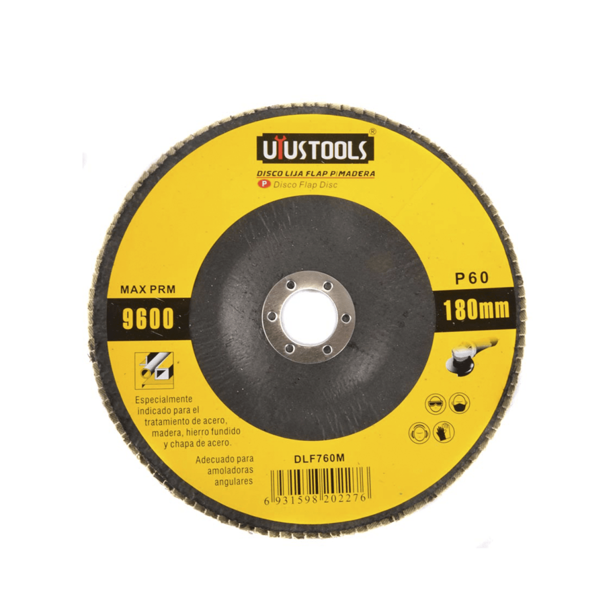 DISCO LIJA FLAP P/MADERA 180MM #601