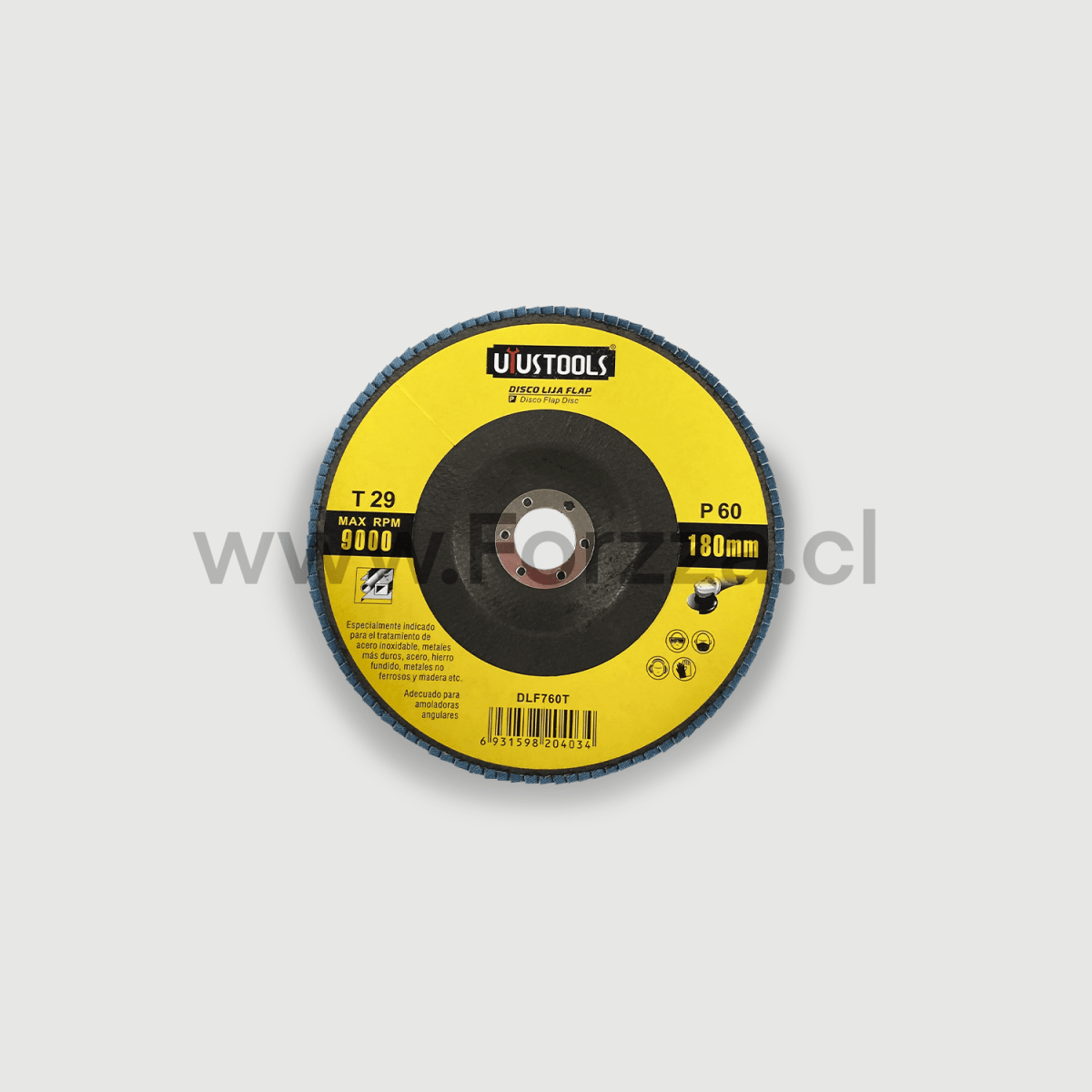 DISCO LIJA FLAP P/METAL 180MM #601