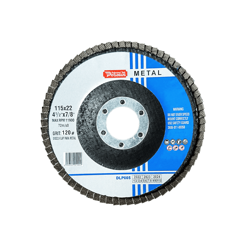 DISCO FLAP PARA METAL 115MM 120# PEGASUS1