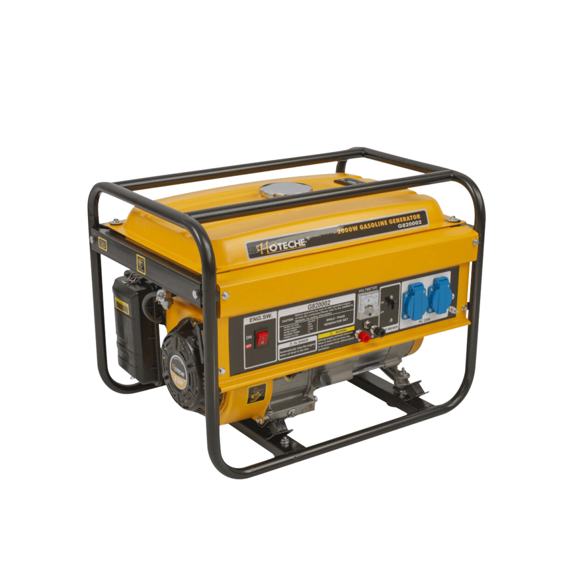 GENERADOR ELECTRICO GASOLINA 220V 2200W ARRANQUE MANUAL MARCA HOTECHE1