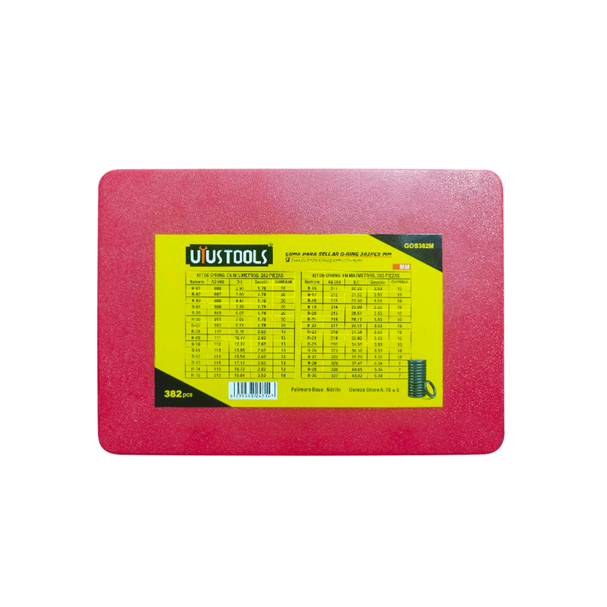 GOMA UYUSTOOLS PARA SELLAR ORING 382PCS1