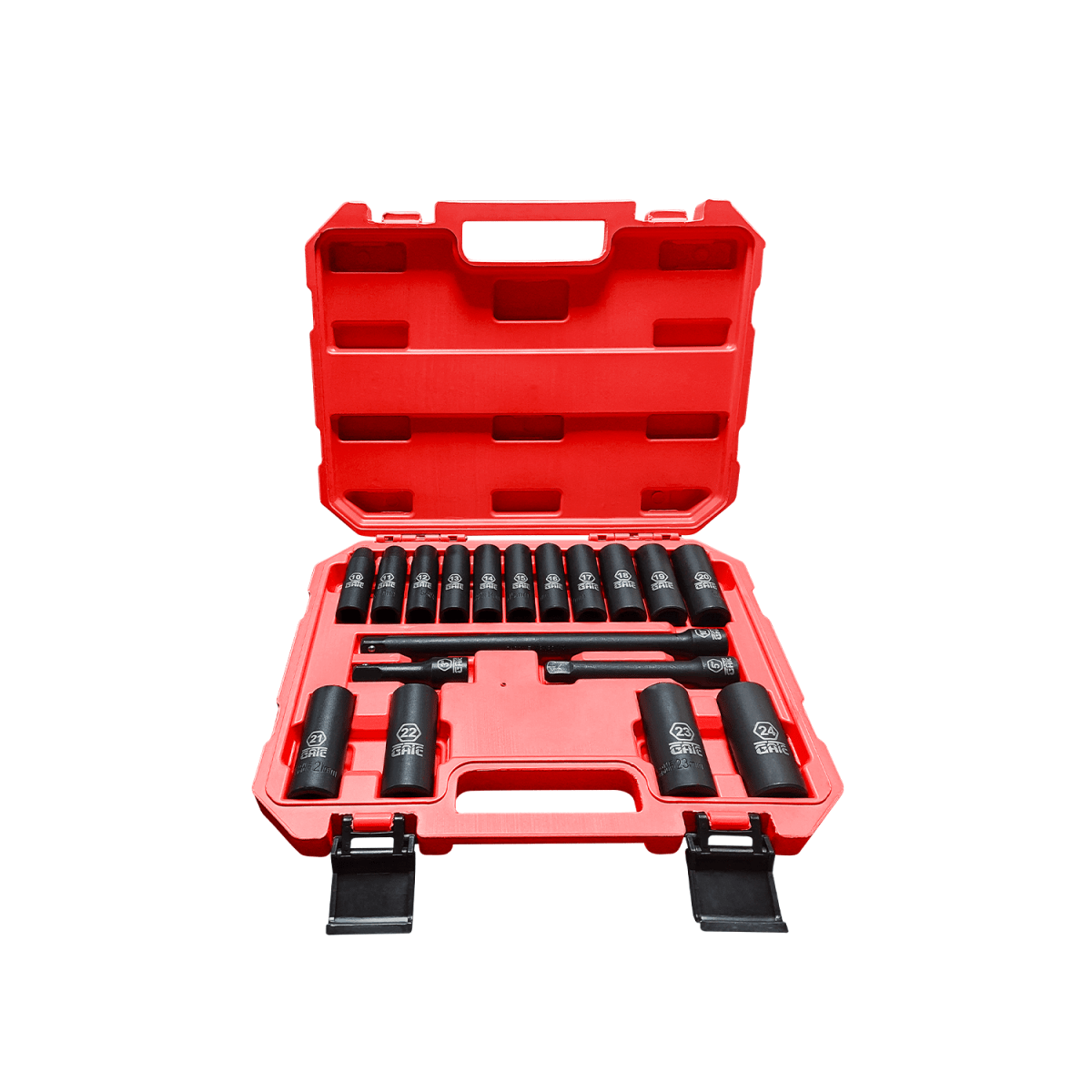 SET DADO IMPACTO 1/2PULG 18 PCS GATE TOOLS3