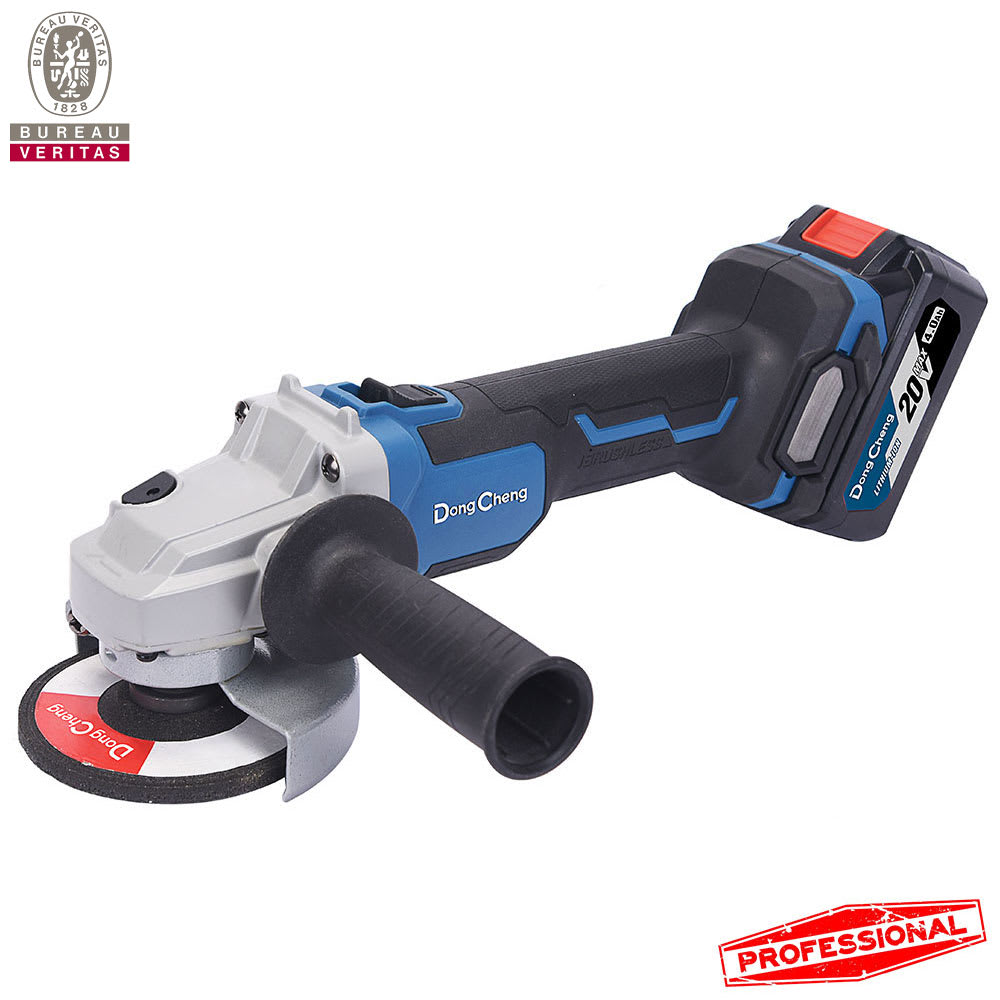 AMOLADORA INALAMBRICO MOTOR/BL 115MM/630W 20V/4.0Ahx2 DONGCHENG1