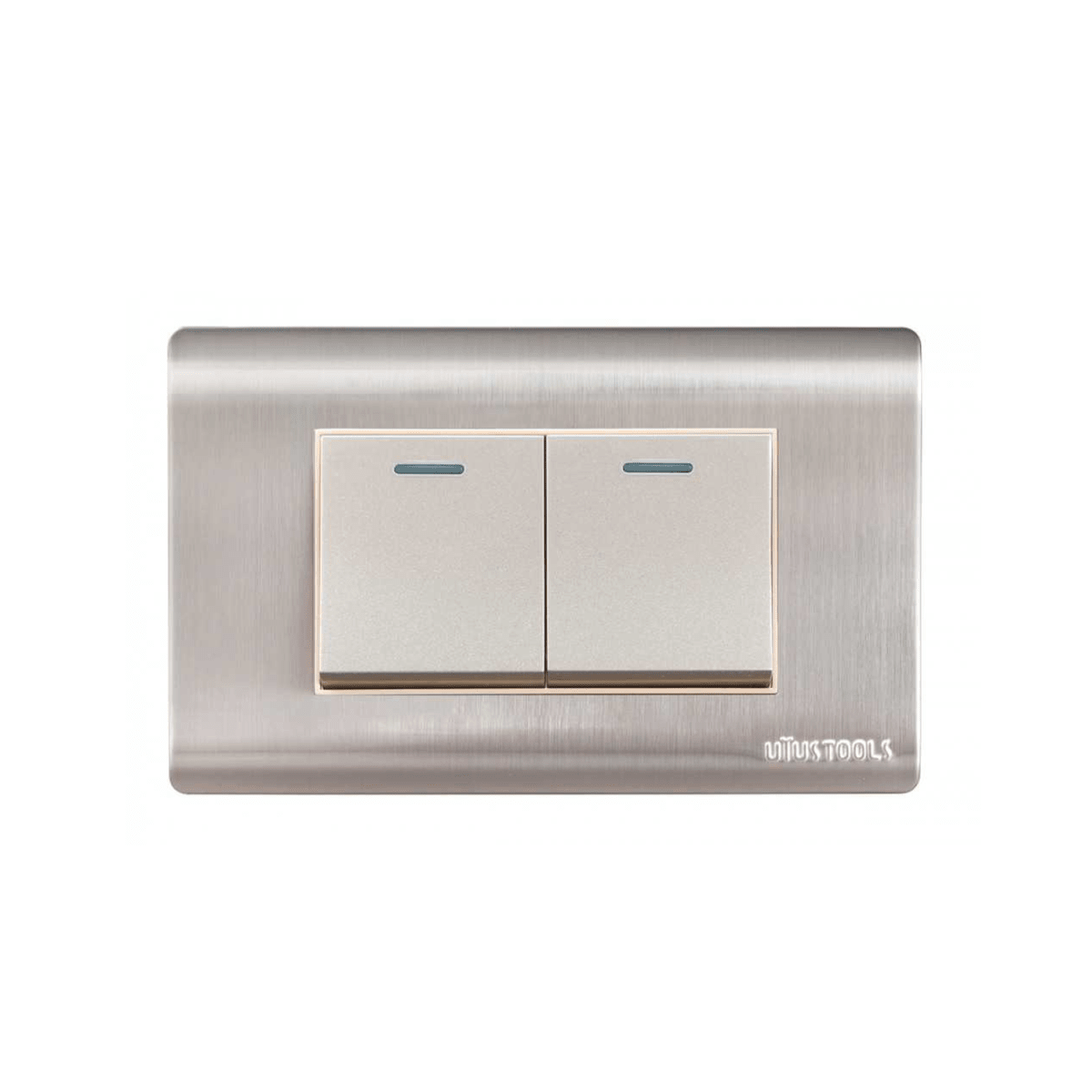 INTERRUPTOR EMPO. DOBLE 16A ACERO-INOX CURVA UYUSTOOLS1