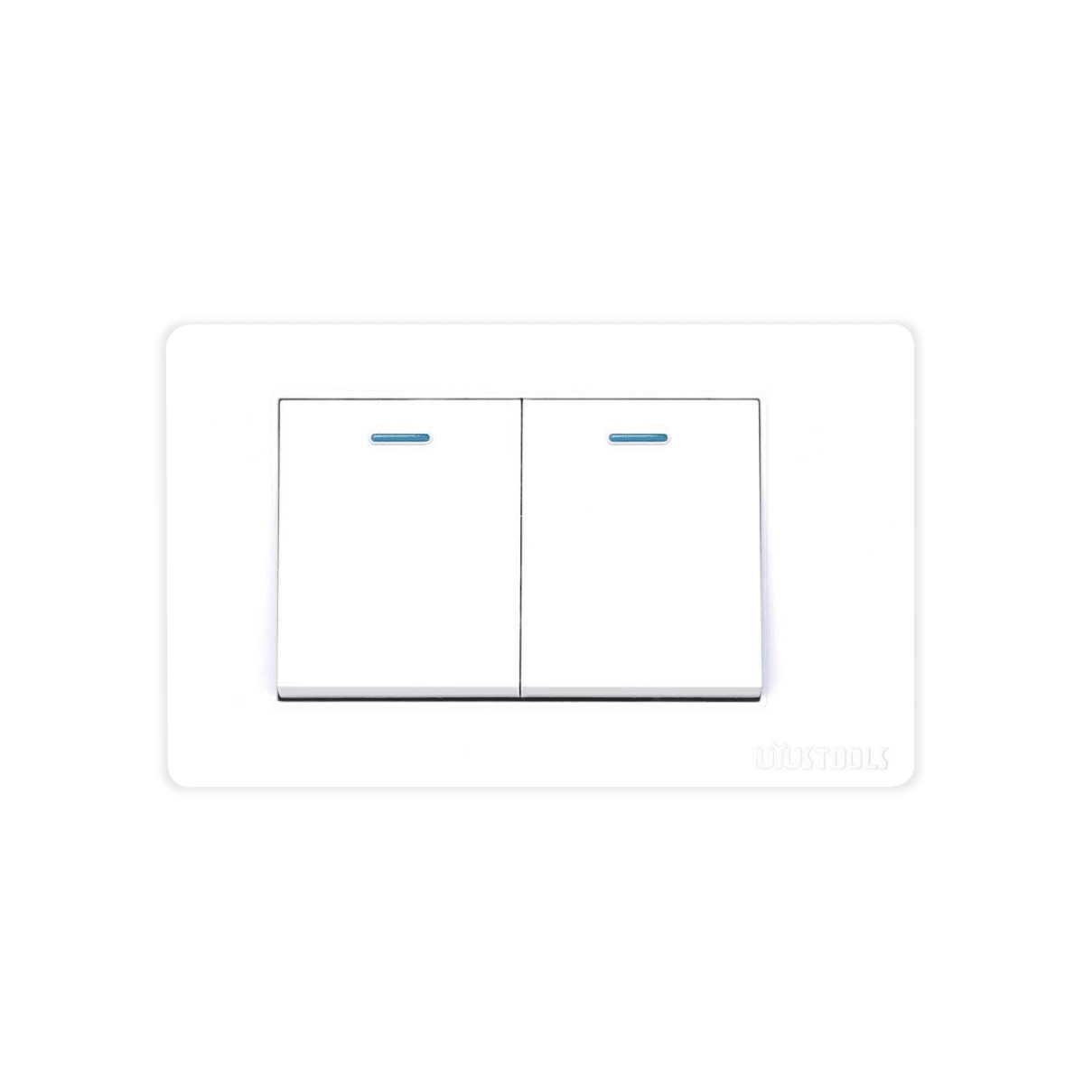 INTERRUPTOR EMPO. DOBLE 16A PC-BLANCA UYUSTOOLS1