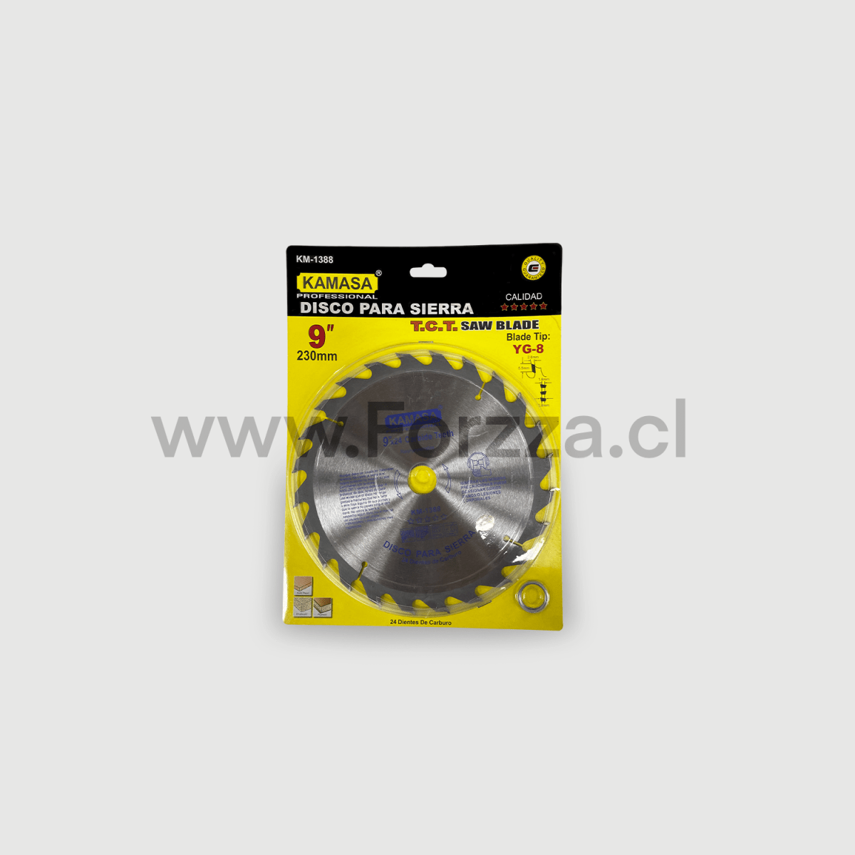 DISCO MADERA 9 MARCA KAMASA S/M KM-1388 S/INF1