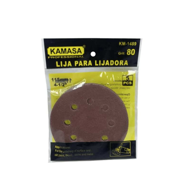 LIJA P/LIJADORA 115MM P80 KAMASA2