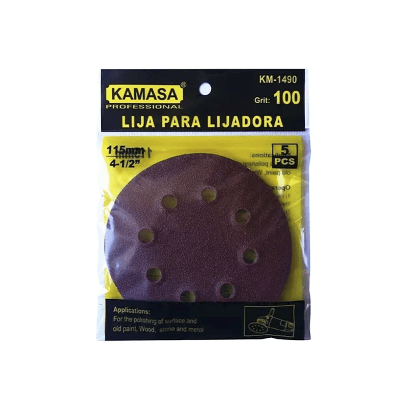 LIJA P/LIJADORA 115MM P100 KAMASA2