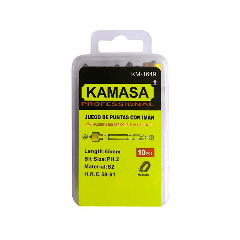 JGOO D/PUNTAS CON IMAN 10 PCS KAMASA2
