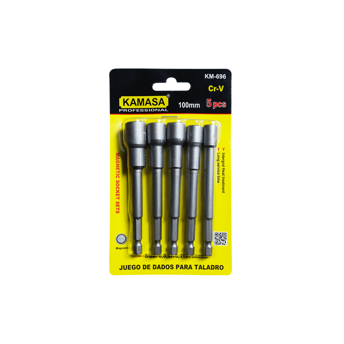 JGO DADOS 5P KAMASA P/TALADRO 6-10MM .1