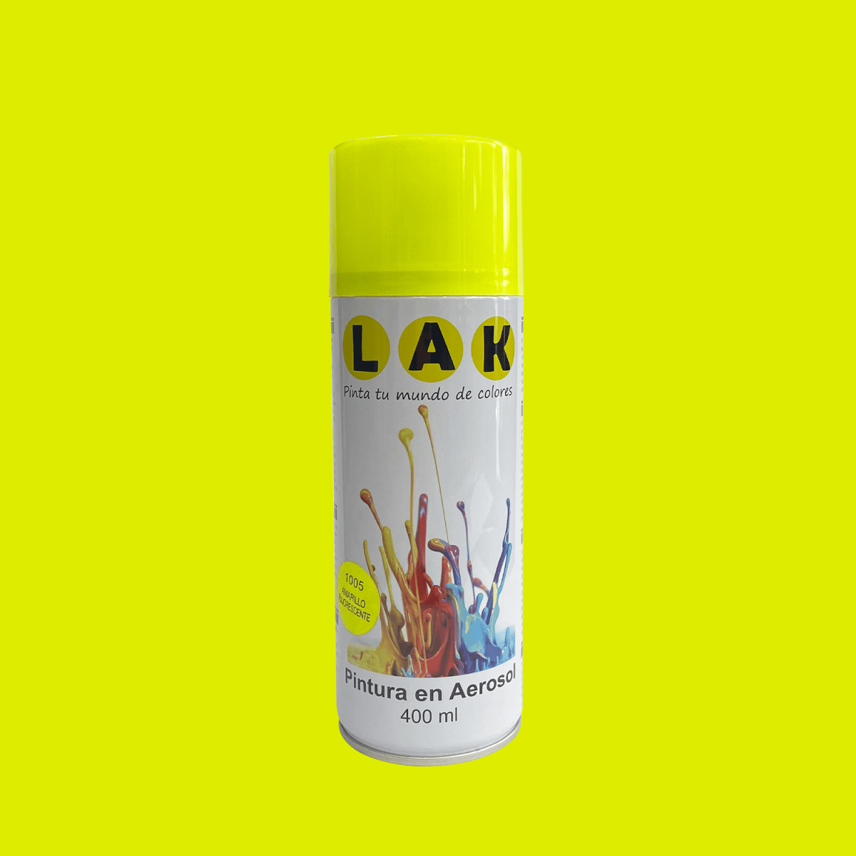 PINTURA SPRAY AMARILLO FLOURESENTE LAK1