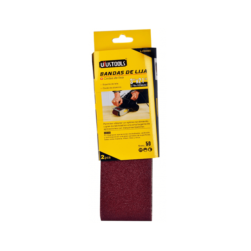 BANDAS DE LIJA 3 X21 2PCS/SET #50 UYUSTOOLS1