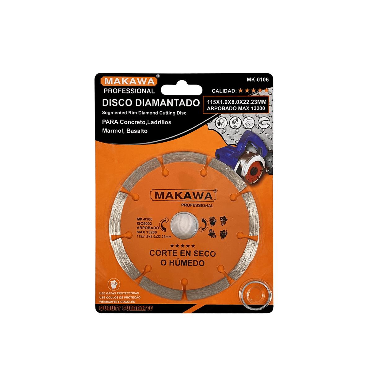 DISCO NARANJA DIAMANTADO MAKAWA1