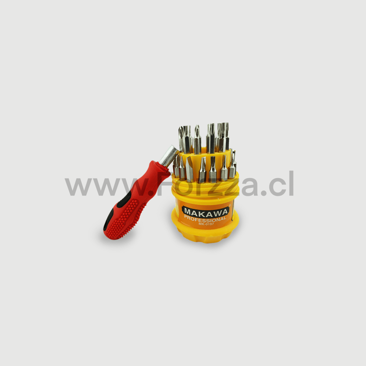 SET DESTORNILLADOR CON 31 PUNTAS MAKAWA S/M MK-0197 S/INF1