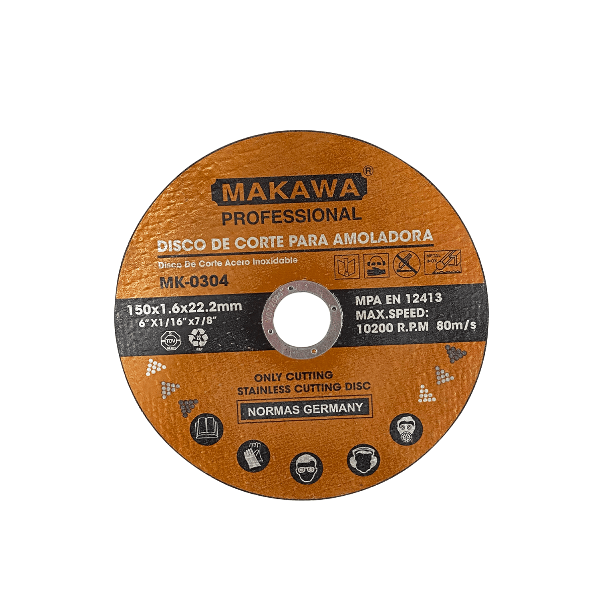 DISCO P/AMOLADORA 150X1.6X22.2MM MAKAWA1