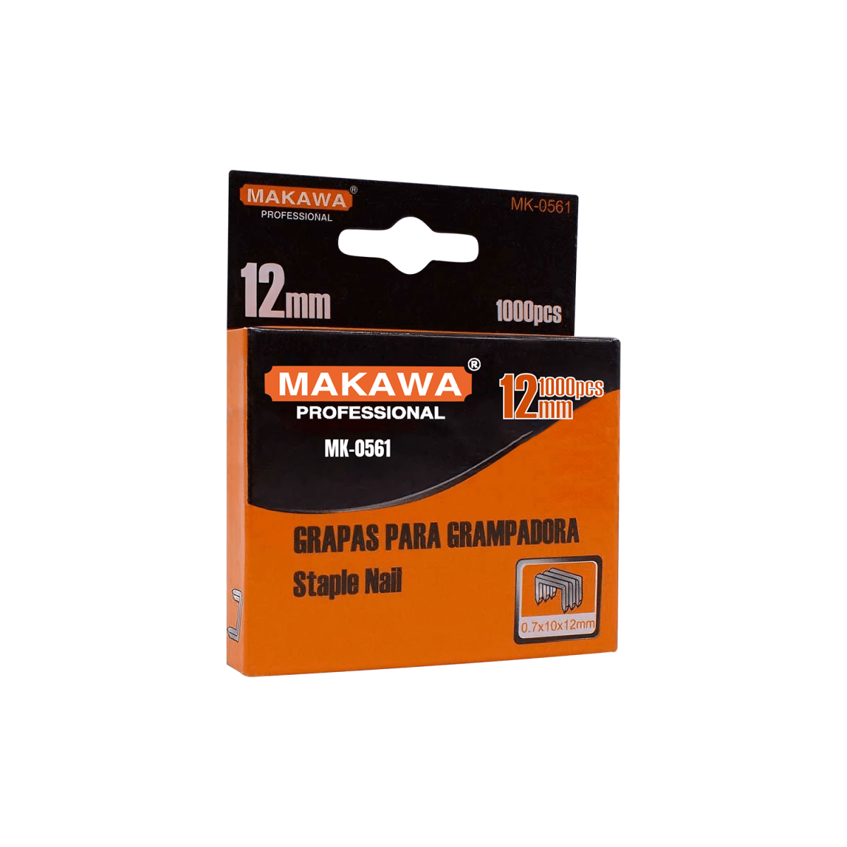 GRAPA 1000 PCS PARA GRAPADORA MANUAL 0.7X10 12MM MAKAWA1