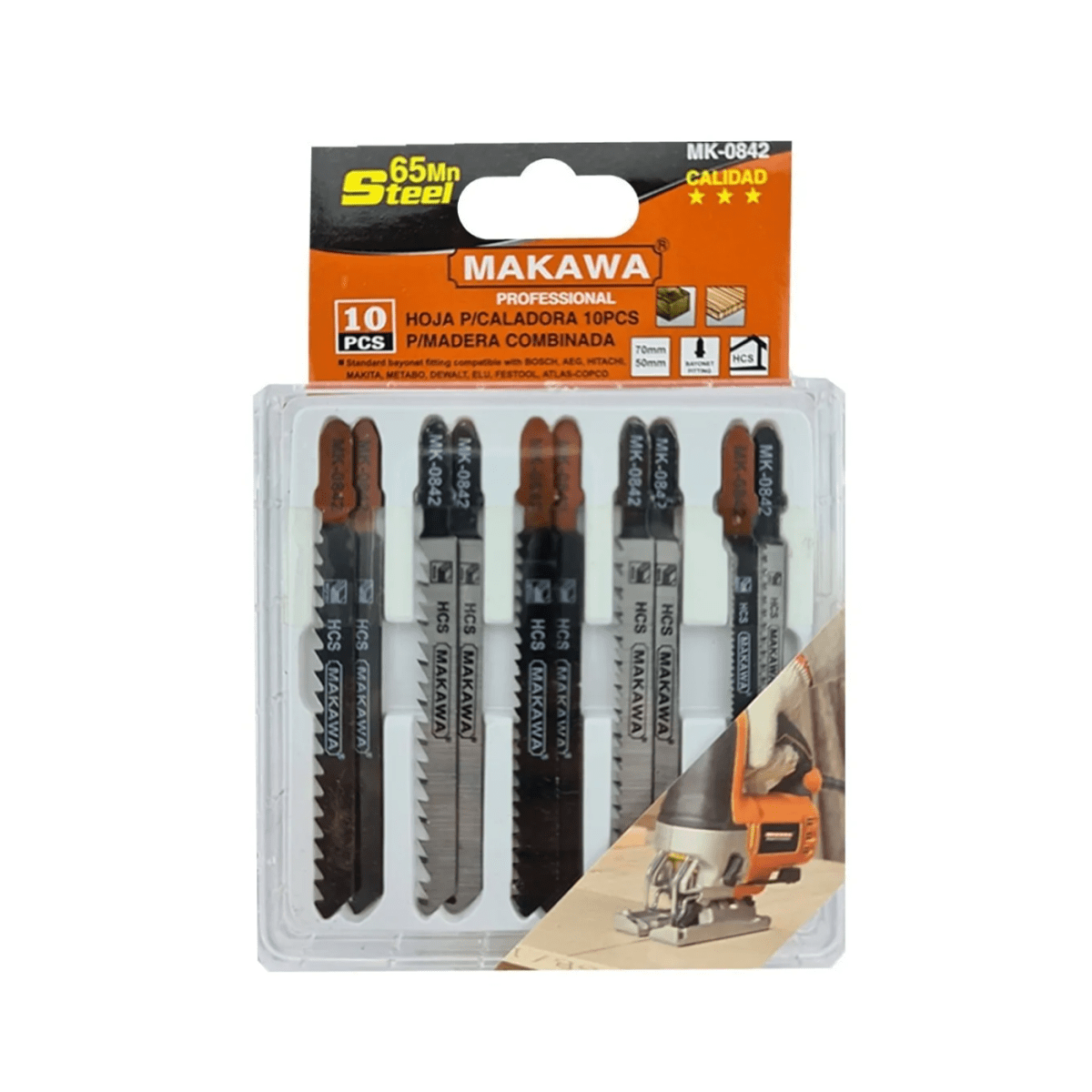 SET DE HOJAS PARA CALADORA 10PCS MAKAWA1