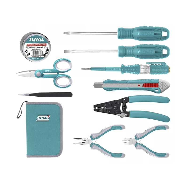 JGO HERRAMIENTAS ELECTRICISTA 11PCS TOTAL TKETS01111