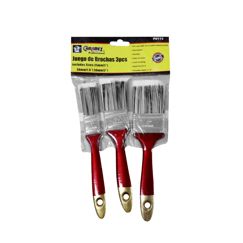 JUEGO DE BROCHAS 3PCS CHALIMEX1