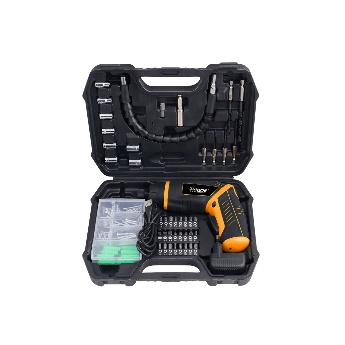 JGO TALADRO INALAMBR MARCA:HOTECHE MODELO:P800113 TIPO:S/T INF.ADIC.:3.6V LITIO1