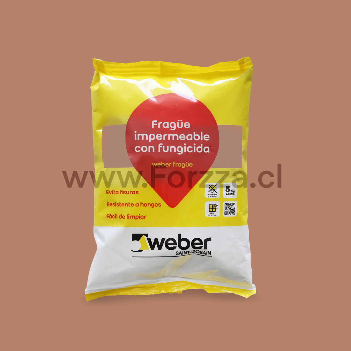 FRAGUE CAFE OSCURO IMPERMEABLE WEBER TEK 5KG1