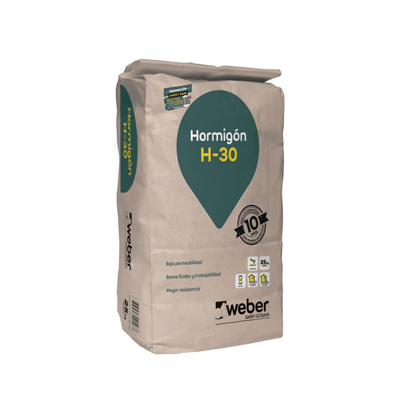 HORMIGÓN H-30 PREDOSIFICADO 25KG WEBER1