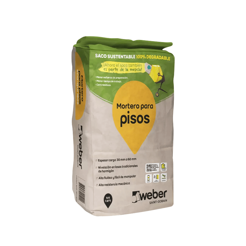 MORTERO PARA PISO SACO 25 KG WEBER1
