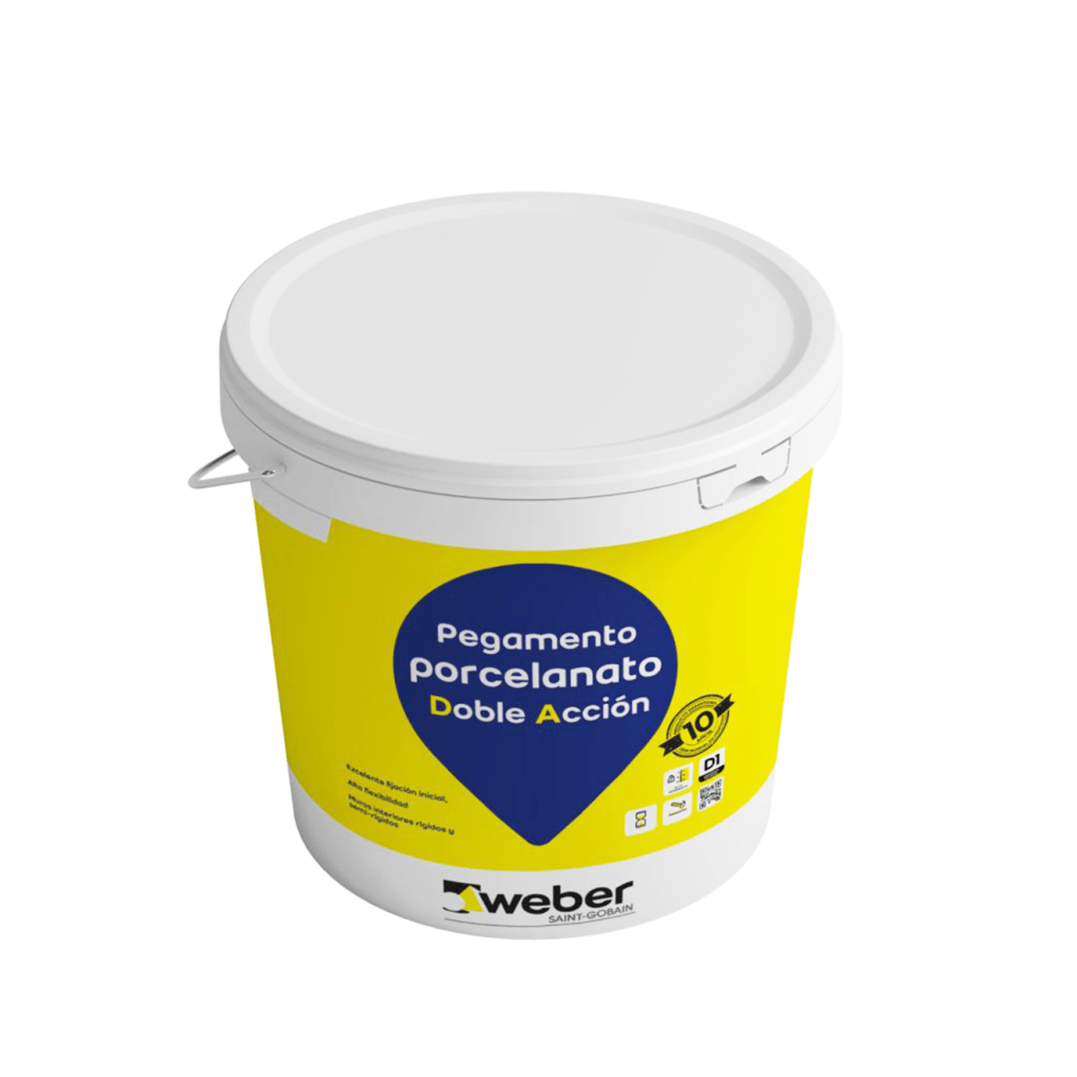 PEGAMENTO PORCELANATO DOBLE ACCIÓN EN PASTA DA 25KG WEBER1