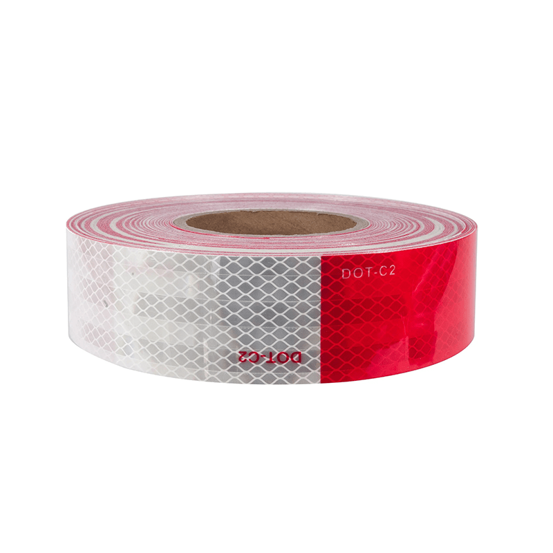 ADHESIVO REFLECTIVO BLANCO/ROJO 5CMX45.7MT1