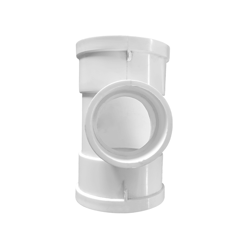 TEE C/REDUCCION U-PVC BLANCO FORZZA 75MMX50MM1