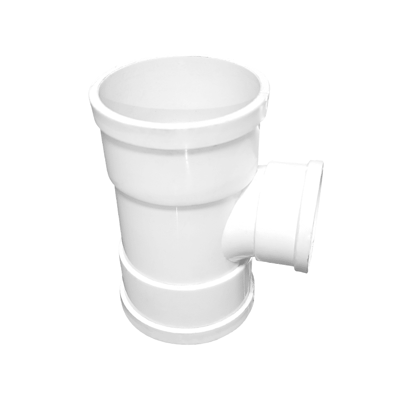 TEE C/REDUCCION U-PVC BLANCO FORZZA 75MMX50MM3