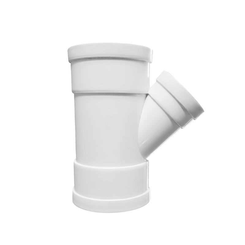 TEE Y C/REDUCCION U-PVC BLANCO FORZZA 75MMX50MM3
