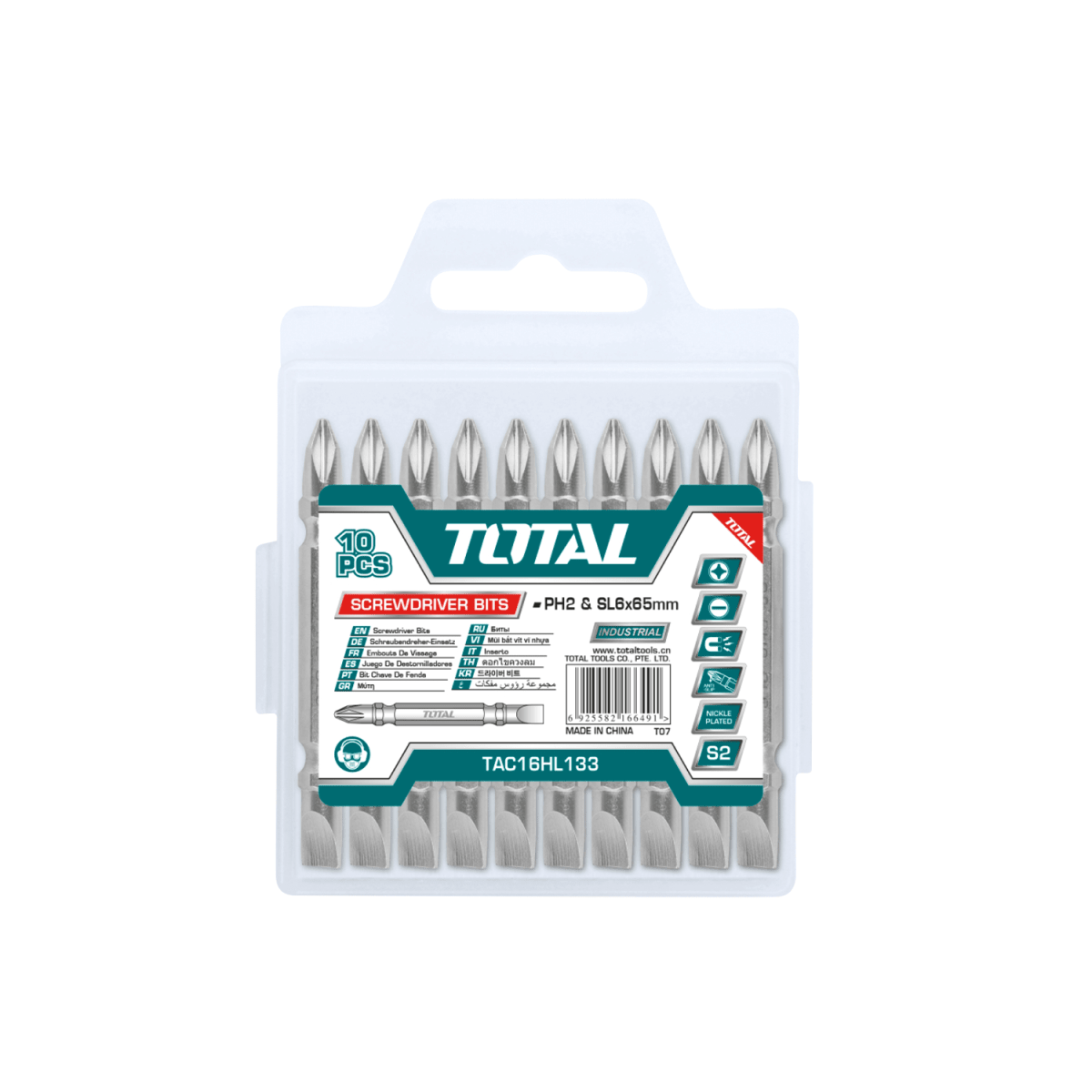 JUEGO DE PUNTAS PLANA TOTAL TAC16HL1331