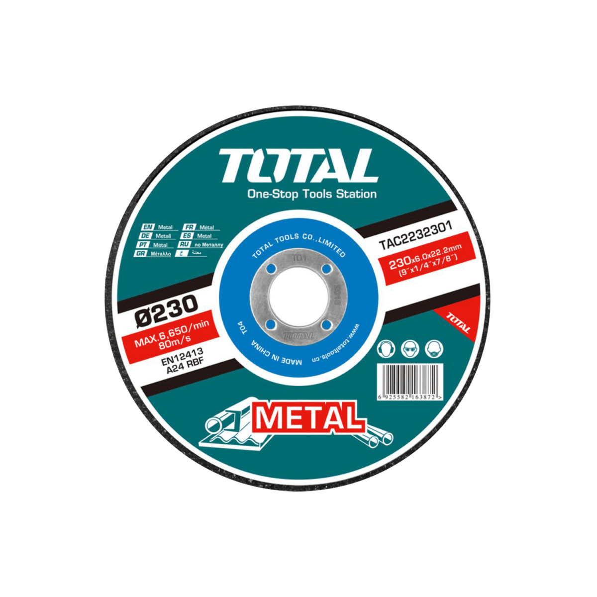 DISCO DE DESBASTE 9 MARCA TOTAL TAC22323012