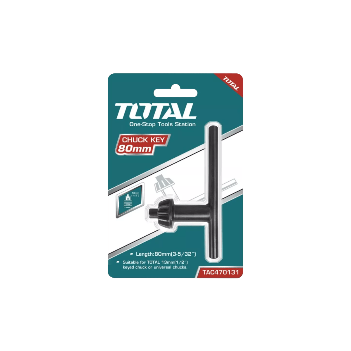 LLAVE MANDRIL 130 MM TOTAL TAC4701311
