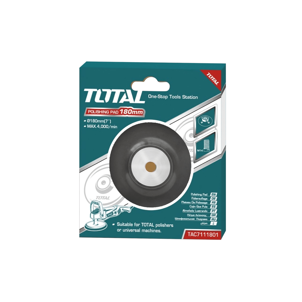 RESPALDO PARA PULIDORA TOTAL TAC71118012