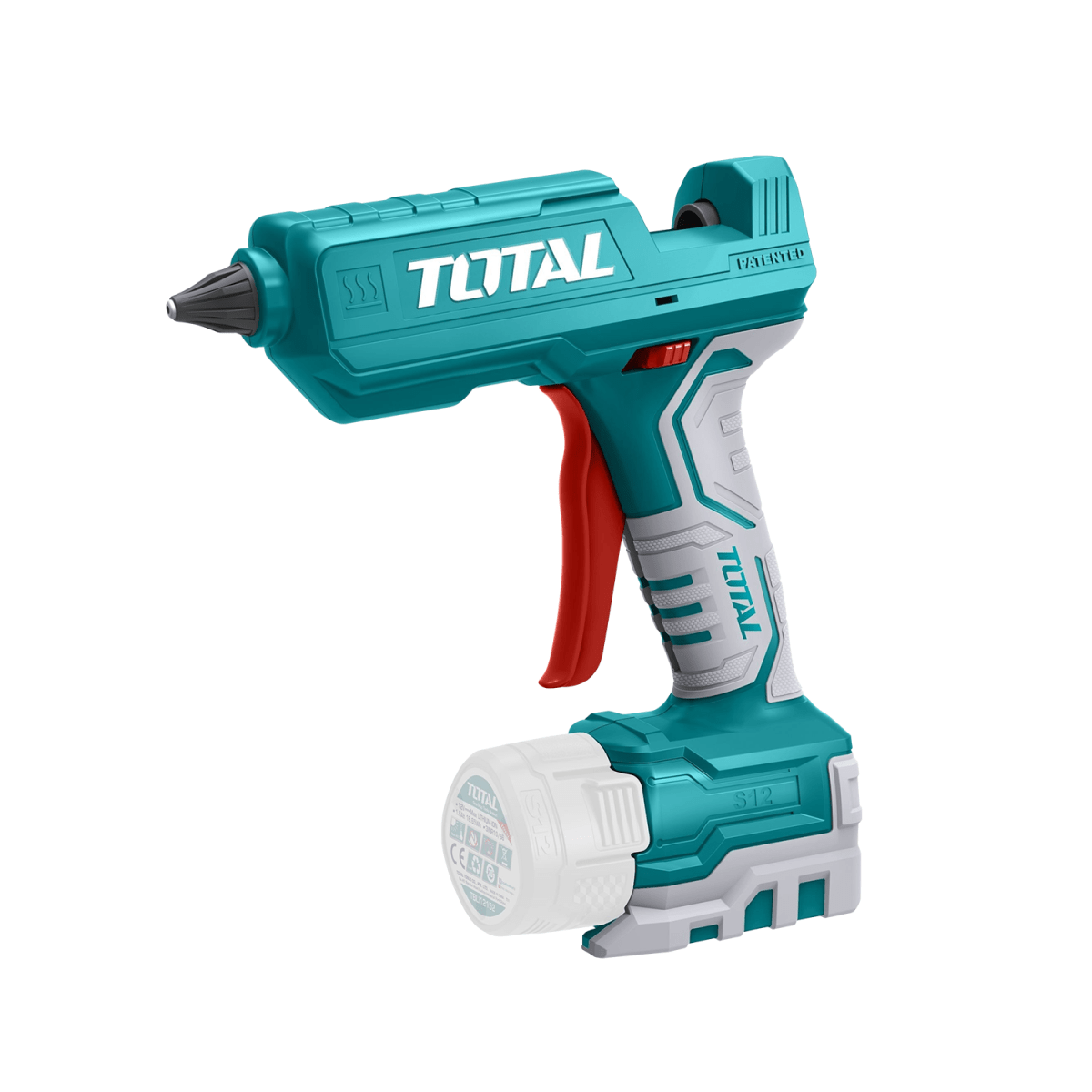 PISTOLA PARA SILICONA CALIENTE INALÁMBRICA TOTAL TGGLI12011