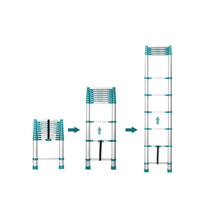 ESCALERA ALUMINIO TELESCOPICA 6P TOTAL THLAD080612