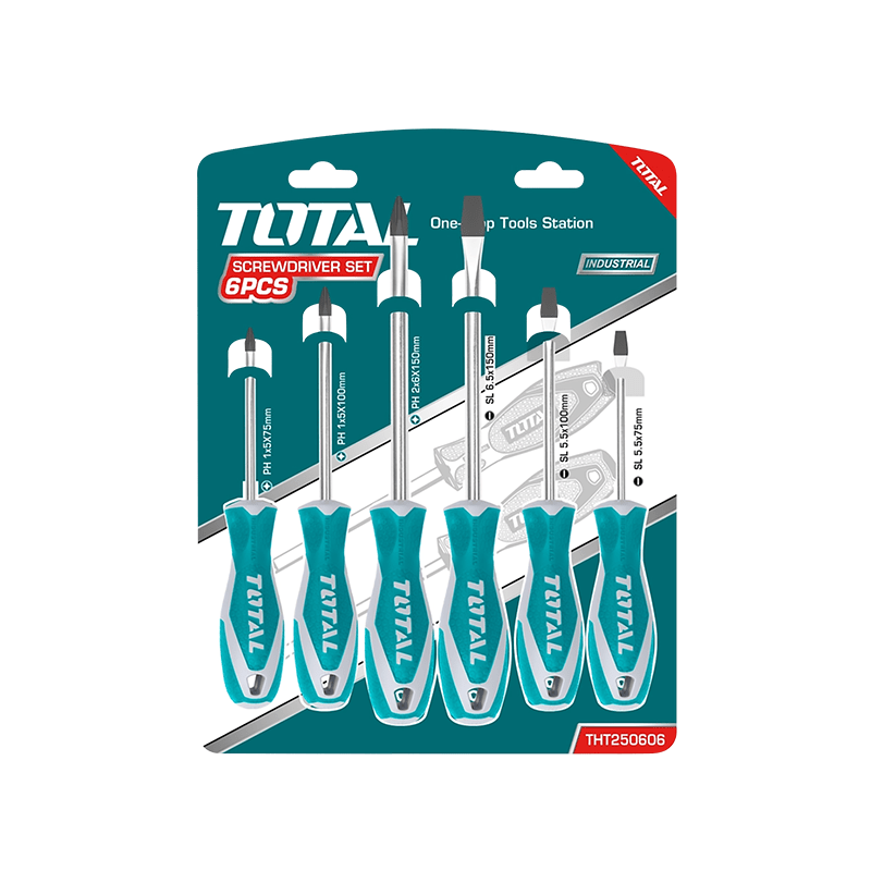 SET DE DESTORNILLADORES 6PCS TOTAL THT2506061